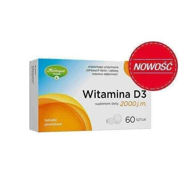 Vitamin D3 2000 IU x 60 tablets UK