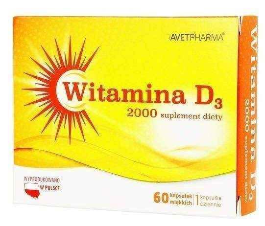 Vitamin D3 2000 x 60 capsules UK