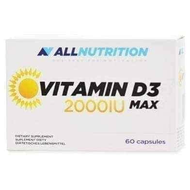 Vitamin D3 2000IU Max x 60 capsules UK