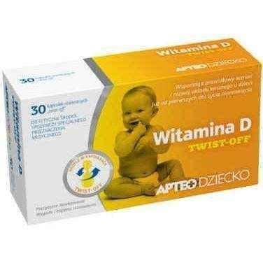 VITAMIN D3 APTEO x 30 capsules twist-off UK