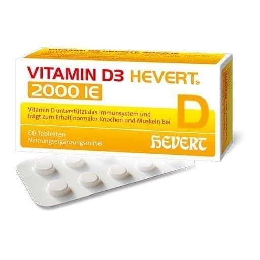 VITAMIN D3 HEVERT 2,000 IU tablets UK