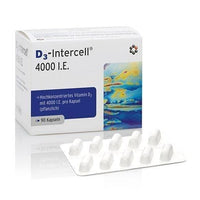 Vitamin D3-INTERCELL Colecalciferol 4,000 IU capsules 90 pcs UK
