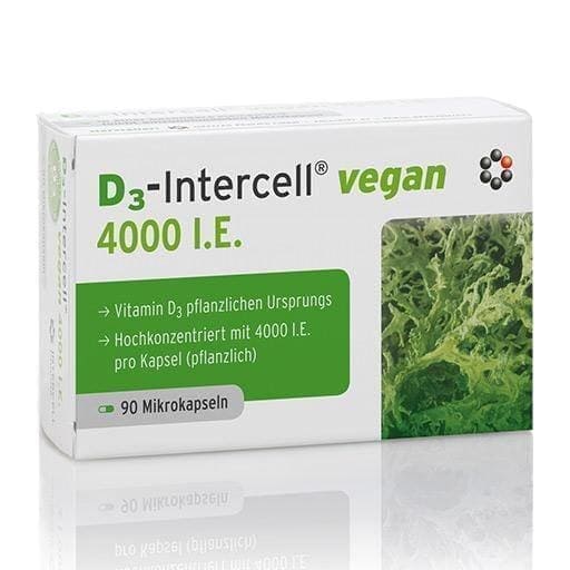 VITAMIN D3-INTERCELL vegan 4,000 IU capsules 90 pcs UK