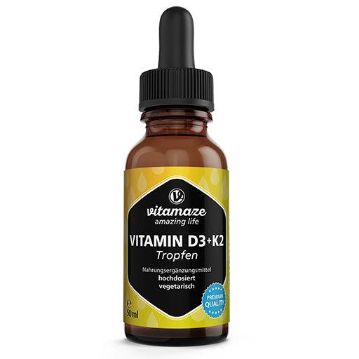 VITAMIN D3 K2 1000 IU/10 µg drops high dose UK