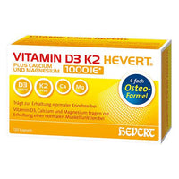 VITAMIN D3 K2 Hevert plus Ca Mg 1000 IU capsules UK