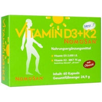 VITAMIN D3+K2 Nomosan Capsules UK