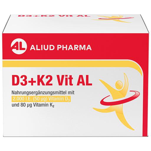 Vitamin D3+K2 Vit AL 2000 IU/80 µg capsules UK