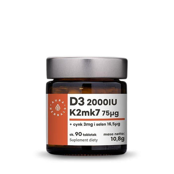 Vitamin D3 + K2mk7 + Zinc + Selen, AURA HERBALS UK