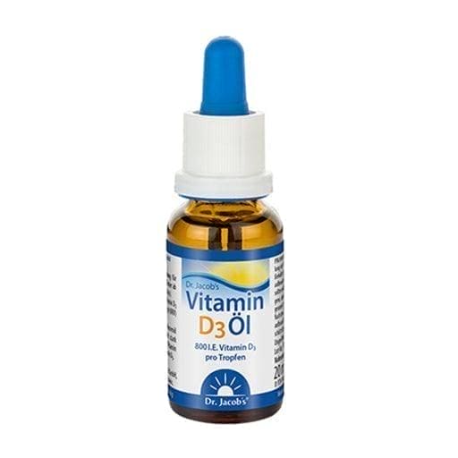 VITAMIN D3 lanolin oil Dr Jacob's VEGAN Drops UK