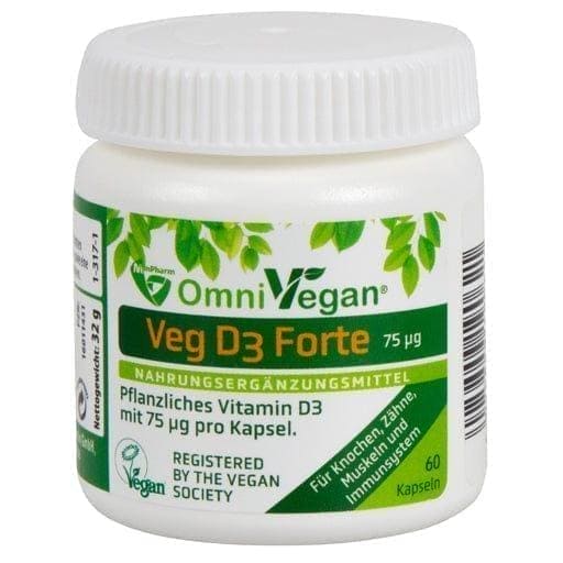 Vitamin D3 OMNIVEGAN Veg D3 Forte 75 µg UK