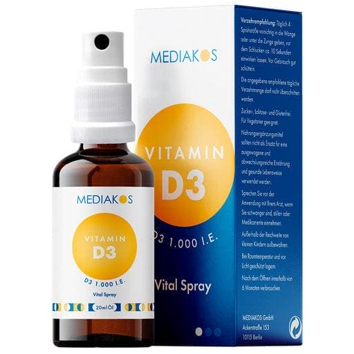 Vitamin d3 spray, VITAMIN D3 1000 IU Mediakos Vital Spray UK