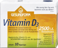 Vitamin d3 vegan, GESUNDFORM Vitamin D3 2,500 IU UK