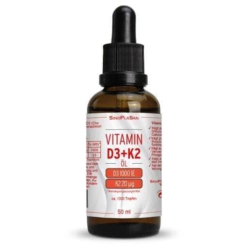 VITAMIN D3,K2 1000 IU,20 µg drops for oral use UK