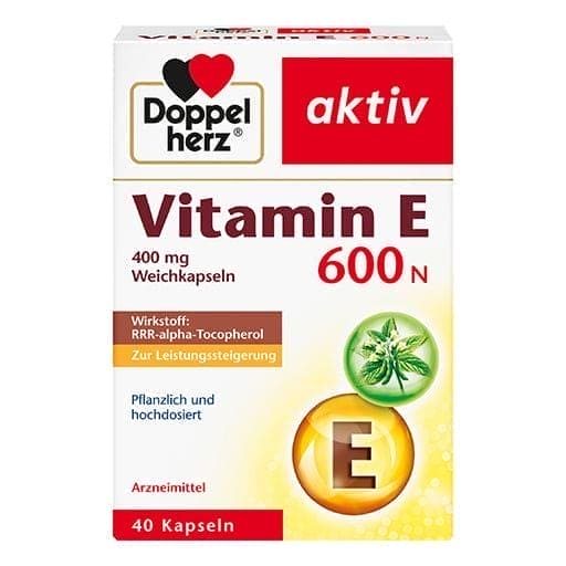 Vitamin E 600 N, alpha tocopherol, soft capsules UK