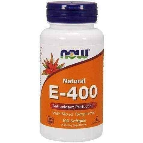 Vitamin e capsules, Natural E-400 x 100 softgels capsules UK