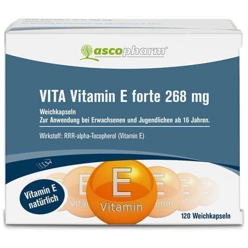 Vitamin E forte 268 mg, natural vitamin e capsules, tocopherol UK