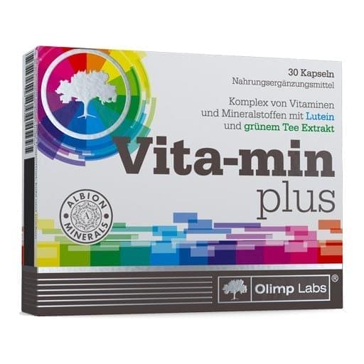 vitamin, mineral complex, lutein, green tea extract, VITA-MIN plus capsules UK