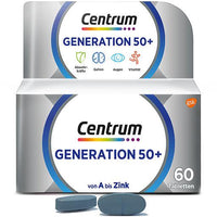 Vitamins and minerals CENTRUM Generation 50+ tablets UK