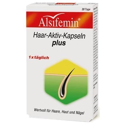 Vitamins for hair ALSIFEMIN Active Hair Capsules plus UK