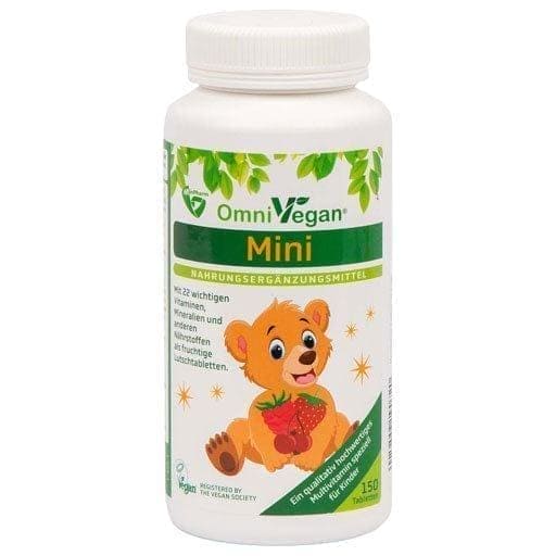 Vitamins for kids, OMNIVEGAN mini multivitamins for children lozenges UK