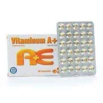 VITAMINUM A + E (2500 + 0.1) x 30 capsules, beta karoten, vitamin a supplements, vitamin e capsules UK