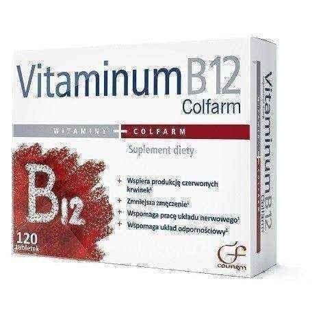 VITAMINUM B12 Colfarm x 120 tablets, vitamin b12 UK