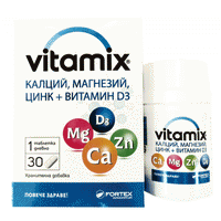 VITAMIX Calcium, Magnesium, Zinc and Vitamin D3 30 tablets UK