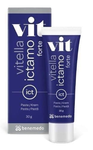 Vitella Ictamo Forte cream for difficult skin changes, zinc oxide, ichthyol UK