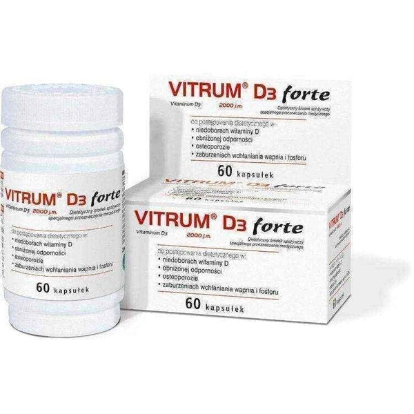 VITRUM D3 FORTE x 60 capsules UK