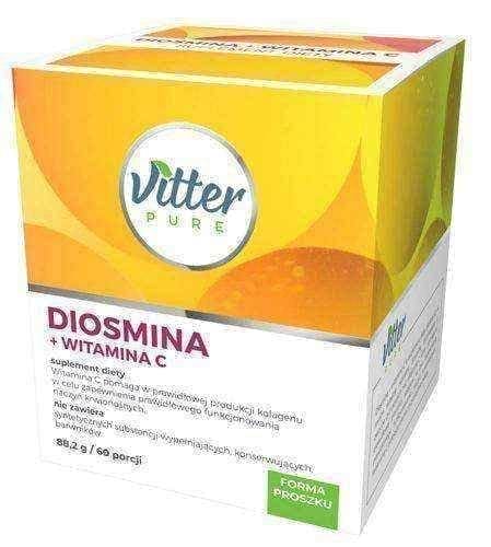 VITTER PURE Diosmin + vitamin C 88.2g / 60 portions UK