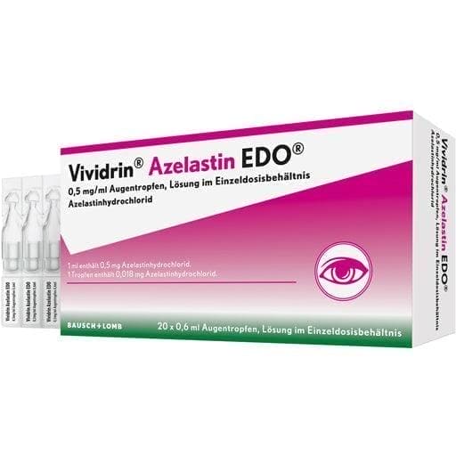 VIVIDRIN Azelastine hydrochloride EDO eye drops UK