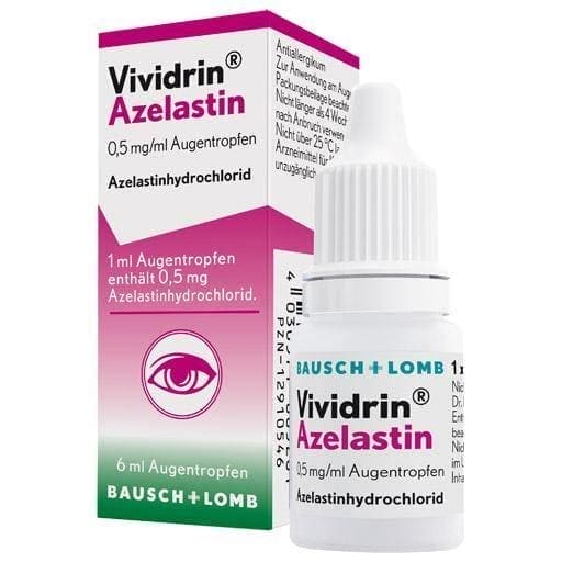 VIVIDRIN azelastine hydrochloride eye drops UK