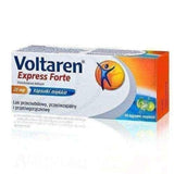 Voltaren Express Forte x 20 capsules, treatment of pain, eg. Muscle UK