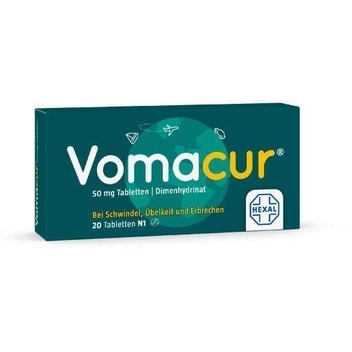 VOMACUR, against nausea and vomiting, motion sickness UK