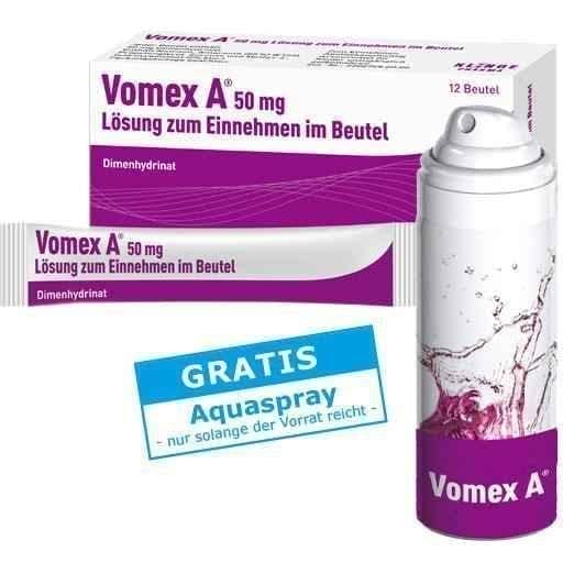 VOMEX A 50 mg sachet 12 pc treatment of motion sickness UK