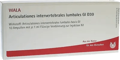 WALA® Articulationes intervertebral lumbar Gl D 30 UK