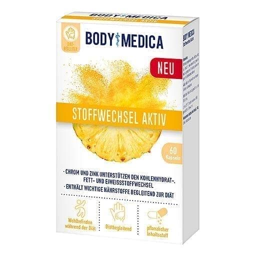 Weight loss BODYMEDICA Metabolism Active, pineapple enzyme bromelain UK