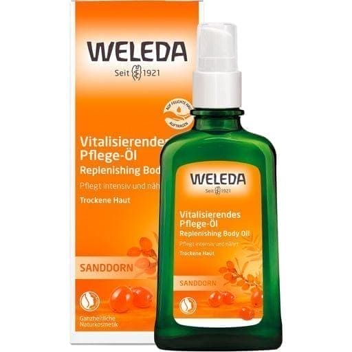 WELEDA sea buckthorn revitalizing care oil, unsaturated fatty acids, sesame oil UK