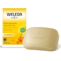 Weleda soap bar, WELEDA Calendula, camomile blossoms, Vegetable Soap UK