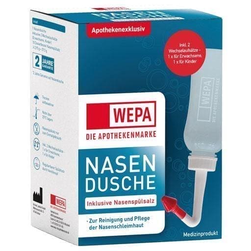 WEPA nasal douche with 10x2.95 g nasal rinsing salt UK