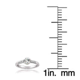 White topaz engagement ring UK