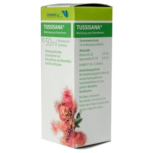 Whooping cough, Bronchitis treatment, TUSSISANA dilution UK
