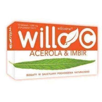 Willo C 1200mg x 10 tablets, zingiber officinalis, ginger root, acerola, vitamin C UK