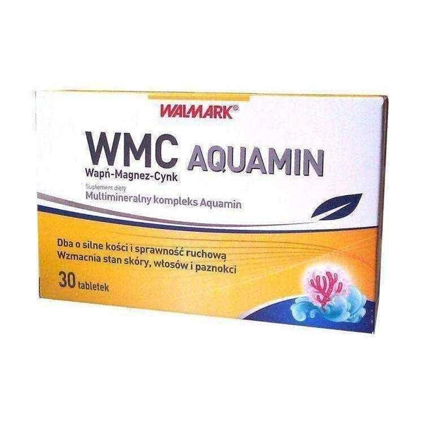 WMC AQUAMIN Calcium Magnesium Zinc x 30 tablets UK