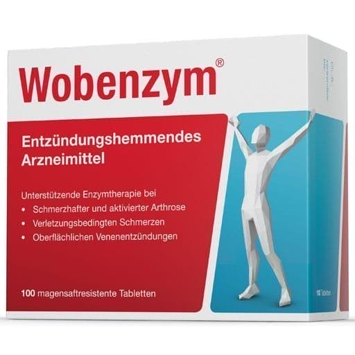 WOBENZYM enteric coated tablets 100 pc UK