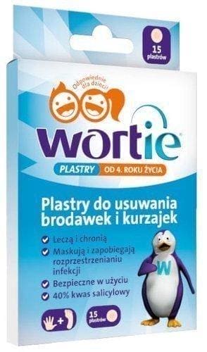Wortie wart and wart remover patches x 15 UK