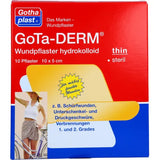 wound dressing GOTA-DERM thin hydrocoll. wound care sterile 5x10 cm 10 pcs