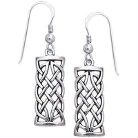 Woven Earrings - Sterling Silver Celtic Creativity Woven Earrings UK