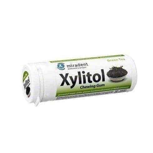 Xylitol chewing gum green tea x 30 pieces UK
