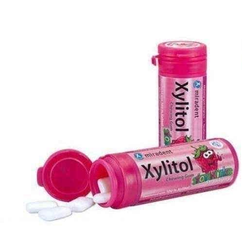 Xylitol chewing gum strawberry flavor x 30 pieces UK